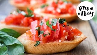 BRUSCHETTA mit Tomaten I einfach vegan und super lecker [upl. by Boehike]