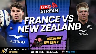 FRANCE VS NEW ZEALAND LIVE  World Cup Watchalong  Forever Rugby [upl. by Dixil]