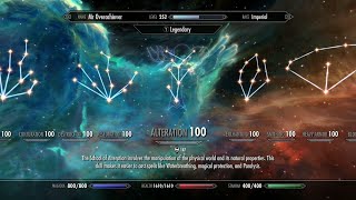 Skyrim Anniversary Edition How to Max all skills fast Level 252 build all 251 perks [upl. by Dumas]