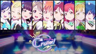 Aqours  KURUKURU Cruller Color Coded Kanji Romaji Eng [upl. by Novahs]