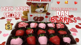 💰 EARN EXTRA INCOME💰 MAKING VALENTINES DAY CHOCOLATE COVERED STRAWBERRIES 🍫🍓 [upl. by Noied25]