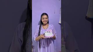 160 par banai cute si billu 💜 hello kitty 🎂 shorts ytshorts shortsfeed viral trending cake [upl. by Iolenta]