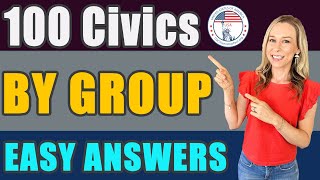 US Citizenship Official USCIS 100 Civics Questions 2008 version BY GROUP [upl. by Artiek147]