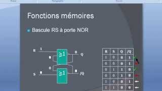 LOGIQUE SEQUENTIELLE BASCULE RS PART 1 [upl. by Lilybel]