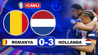 Romanya 03 Hollanda  Euro 2024 Son 16 Turu Maçı Canlı Yayın [upl. by Brien547]