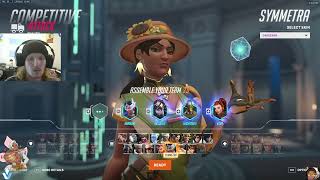 3000 HOURS OF SYMMETRA LOOKS LIKE  HARMONY SYMMETRA OVERWATCH SEASON 8 GAMEPLAY [upl. by Krasnoff]