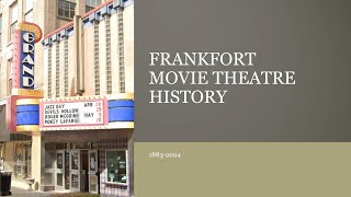 Frankfort Kentucky movie theatre and drivein history [upl. by Liatrice]