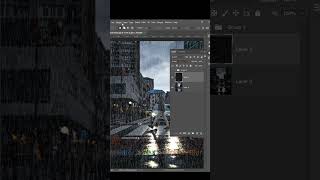 Photoshop Rain Effect Tutorial Easy Step by Step Guide 2024 shorts photoshop [upl. by Avery]