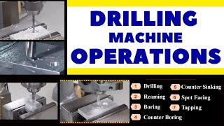 Drilling Machine Operations  Drilling Operations in Hindi  Live [upl. by Walli]