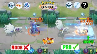 Alolan Ninetales Full Burst Damage build 1 minutes pro guide Alolan ninetales Pokemon unite build [upl. by Sibie]