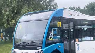 Bus Spotting Stagecoach South Wales Optare Solo SR 48120 YJ24 BBU Route 2 to Croseyceiliog Pt 1 [upl. by Kcinemod]