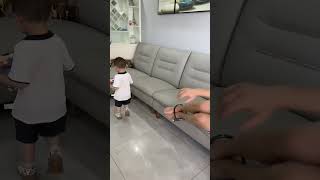 Cute Baby Ties Up Dad And Wants To Play With His Phone funny fatherhoodlovecutefatherhoodmoments [upl. by Atoiyanap923]