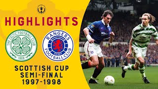 Larsson v Laudrup  Celtic v Rangers  Scottish Cup SemiFinal [upl. by Macdonell]