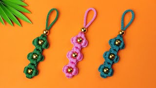 Super Easy Paracord Lanyard Keychain  How to make a Paracord Key Chain Handmade DIY Tutorial 13 [upl. by Gladys]