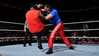 The Great Khali vs Mark Henry  Raw March 26 2012 [upl. by Eelano]