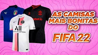 OS UNIFORMES MAIS BONITOS DO FIFA 22 [upl. by Aerdua339]