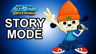 Playstation All Stars Battle Royale  PaRappa Story Mode Walkthrough [upl. by Tcideneb318]