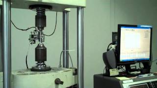 Tensile Testing a Stainless Steel Tensile Specimen [upl. by Bobbette285]