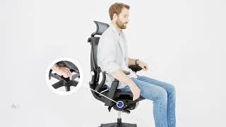 How to Adjust—FlexiSpot Premium Ergonomic Office Chair C7 [upl. by Aicenet705]