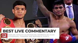 Marlon Tapales vs Murodjon Akhmadaliev Live Boxing Talk amp Commentary [upl. by August463]