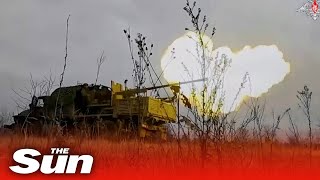 Russia uses S60 anti aircraft guns against Ukraine [upl. by Traci]