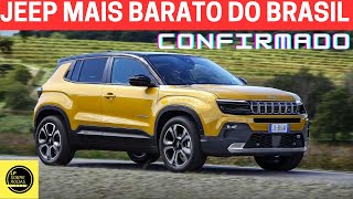 🚨 NOVO JEEP BRASILEIRO SERÁ O MAIS BARATO DO SEGMENTO RIVAL DO DUSTER NIVUS E PULSE [upl. by Naletak225]