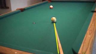 Pool and billiards quotvision centerquot dominant eye sighting and alignment drill from VEPP I [upl. by Jeramie]