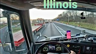 truck driver pov USA 5K Illinois Go to Nevada truckdriver [upl. by Jeritah]