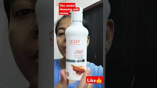 vlcc sandal cleansing milk reviewviralvideo vlccsandalcleansingmilkyoutubeshorts skincare [upl. by Yllaw]