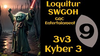 SWGOH Loquitur 3v3 GAC K2 M9 Easy Defense Or Did I Curse Myself Saying That [upl. by Lada]