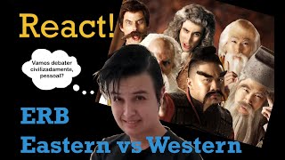 REACT  ERB Eastern Philosophers vs Western Philosophers Português [upl. by Valerye]