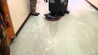 Waxie demo with Nilfisk Advance SC500 REV scrubber [upl. by Khajeh]