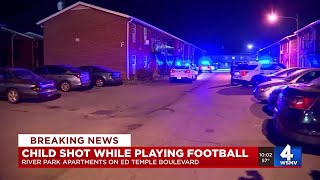 Child shot while playing football near apartment complex [upl. by Alidus522]