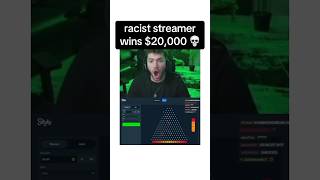 racist streamer wins 20000 💀🤯 gambling casino trending plinko shorts [upl. by Jerol786]