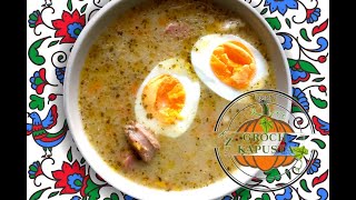 Szybki żurek bez zakwasu WIELKANOC PRZEPIS Polish EASTER soup quotŻurekquot Recipe 波兰复活节汤 Polsk påsk soppa [upl. by Padgett]