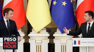 Why France is taking a leading role in the effort to ease tensions between Russia Ukraine [upl. by Heimlich]