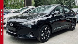 Hyundai Verna 2022  Verna SxO Turbo 🔥  Black Colour  Detailed Walkaround Video [upl. by Tonnie565]