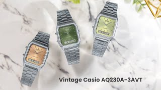 Vintage Casio AQ230A3AVT  Review Full Specifications amp Features [upl. by Newfeld]