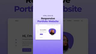 Responsive Portfolio Website HTML CSS JavaScript [upl. by Oilcareh645]