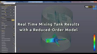 Real Time Mixing Tank Results with a Reduced Order Model in ANSYS Fluent or ANSYS Discovery [upl. by Harad]