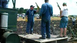 Plowing with big Rumely Oil Pull Tractor Albert City IA [upl. by Eveam]