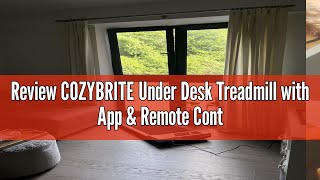 Review COZYBRITE Under Desk Treadmill with App amp Remote Control Bluetooth Speaker Walking Running Pa [upl. by Yorker785]