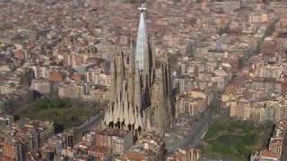 Animation shows completion of Antoni Gaudís Sagrada Família [upl. by Adnuahsal]