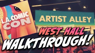 ARTIST ALLEY  LA COMIC CON 2024  WEST HALL Walkthrough comiccon artist comicbooks [upl. by Shaylyn]