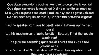 La Noche Esta de Fiesta  Hoy Si Que Se Bebe Letras Spanish to English Translation Lyrics [upl. by Inail]