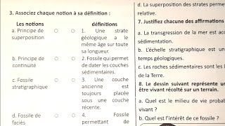 SVT 1AC Les fossiles et la fossilisation Exercices supplémentaires [upl. by Giliana]