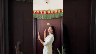 Never seen before banana leaf toranam 😍 toran toranam torandecoration diy diwalidecor [upl. by Belen]