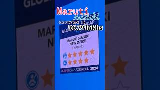 5 Star crash test rating Maruti Dzire launched from ₹679Lakhs Ask CARGURU [upl. by Enyaht911]