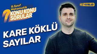 Konu Konu Sorular  8Sınıf Matematik Soru Çözümü  Kare Köklü Sayılar  LGS 2024  4 [upl. by Ainud]