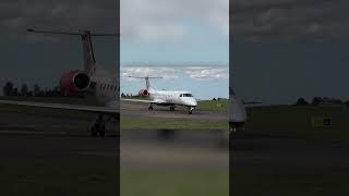 Loganair ERJ145 Up Close at Norwich Airport [upl. by Eittod922]